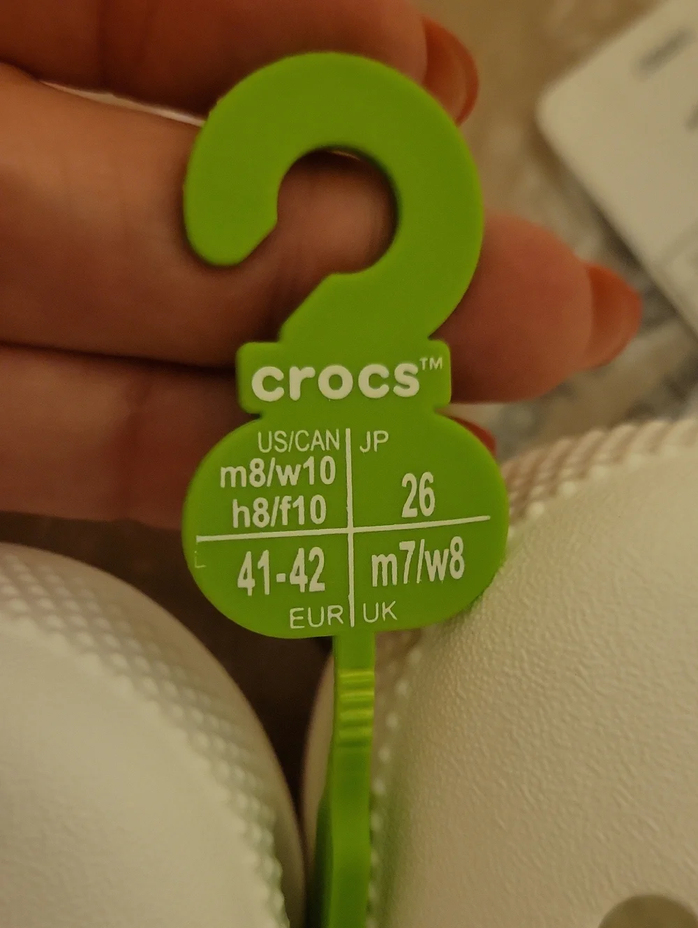 NWT: Crocs Unisex Adult White Classic